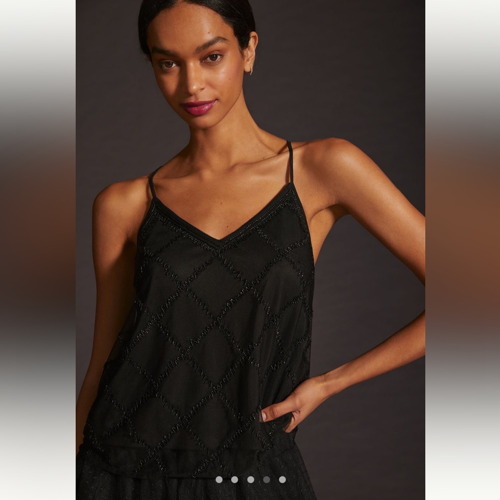 By Anthropologie Beaded Tank